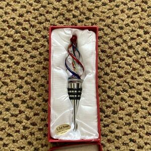 Brand new blown glass wine stopper